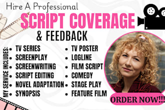 give notes, analysis, and script coverage for your film script or screenplay