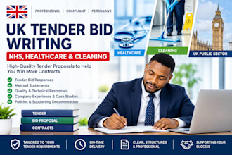 write your nhs, healthcare or cleaning UK tender bid proposal