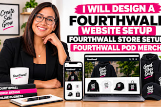design fourth wall website setup fourthwall store setup fourthwall pod me