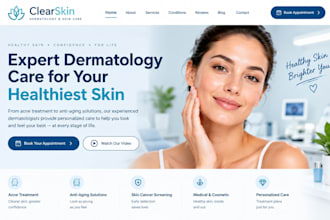 design wix dermatology website med spa website aesthetic clinic website
