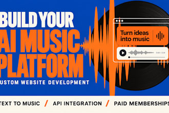 build software music website ai music generator website ai text to music, aaa