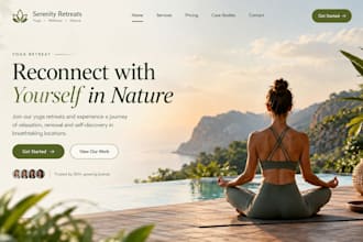 build wix fitness website yoga studio gym wellness retreat booking website
