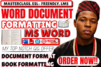 professionally format and design your microsoft word document and layout design