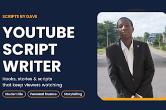 write custom youtube scripts and hooks for you