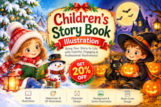 children story children story book illustration children story book illustration