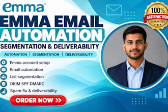 setup emma email automation segmentation and fix emma email deliverability