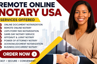 notarize documents online, remote notary USA, usps form 1583 same day
