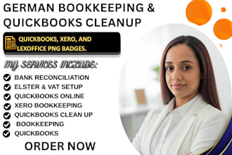 do german bookkeeping, quickbooks online, xero, and bank reconciliation