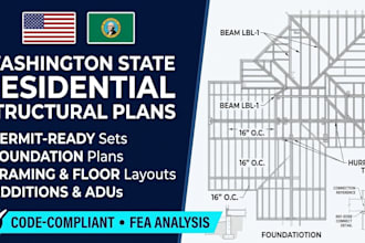design washington residential structural plans for permit