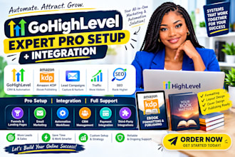 gohighlevel amazon KDP lead campaign traffic SEO expert pro setup integration
