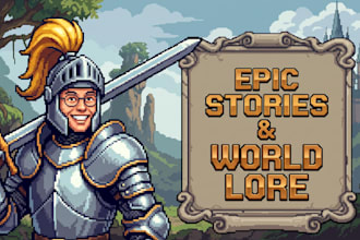 write a narrative bible and world lore for your game or rpg