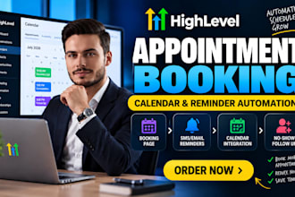 setup gohighlevel appointment booking calendar and reminder automation