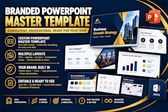 design a custom branded powepoint master template