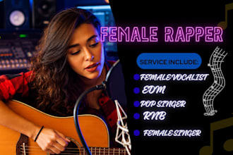be your female rapper, edm ghost producer, female pop singer, music producer