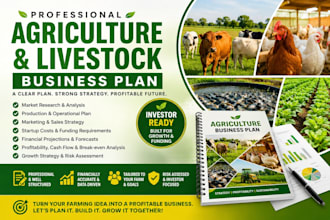 write livestock farming business plan with financial projections