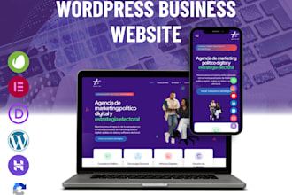 build a responsive corporate website in wordpress