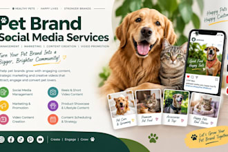 do pet brand social media marketing management video content promotion