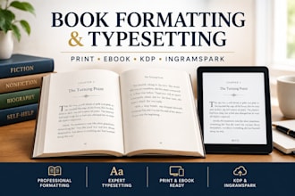 professionally format and typeset your book
