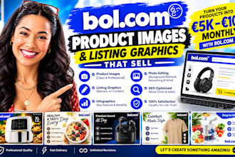 design bol com product images, listing graphics, infographics and photo editing