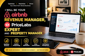 be your airbnb revenue manager, pricelabs expert and property manager