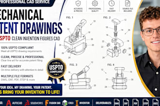 create professional patent drawings, patent illustrations and technical drawing