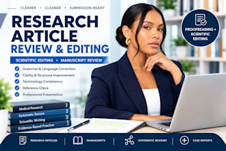 review and edit your research article or scientific manuscript