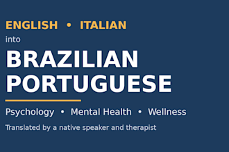 translate english and italian to brazilian portuguese for psychology content