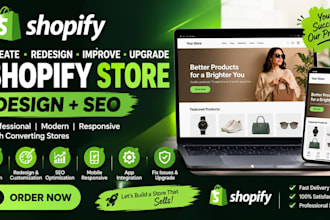 create shopify store redesign design improve upgrade SEO