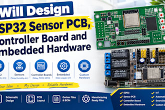 design espcontor32 sensor pcb controller board and embedded