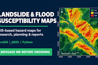 create landslide and flood susceptibility maps using gis