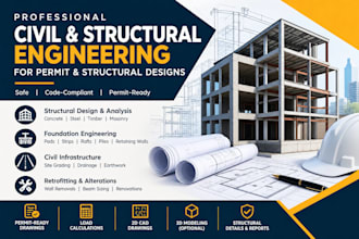 be your civil and structural engineer for permit and structural design