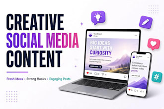 create fresh content ideas and engaging social media posts
