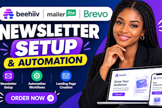 setup beehiiv newsletter, brevo automation, beehiv landing page