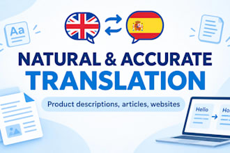 translate english to spanish as a native speaker