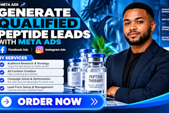 generate qualified peptide leads with meta ads