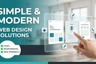 design a simple and modern responsive website