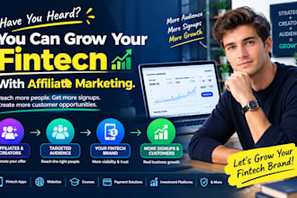 promote your fintech app website or course with affiliate marketing