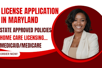 register home care agency in maryland, write dda policies, do medicare, medicaid