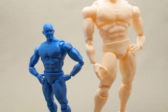 3d sculpt articulated action figures and poseable stl models