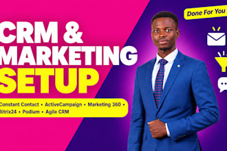 setup constant contact activecampaign marketing 360 bitrix24 podium agile crm