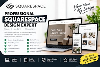 design or redesign a squarespace site for your business