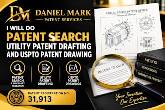 patent search utility patent drafting and uspto patent drawings