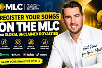 register your songs on the mlc for global unclaimed royalties