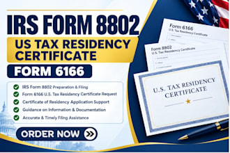 file irs form 8802 for your US tax residency certificate form 6166