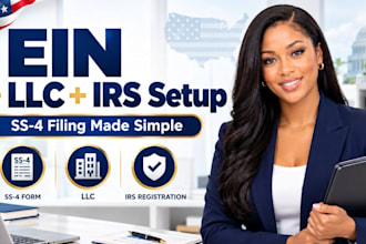 handle ein application ss4, llc setup and irs business registration