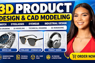 do manufacturing ready product design 3d watch cad model eyeglasses eyewear cad