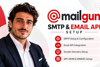 set up mailgun SMTP mailgun email API sender domains mailgun spf dkim and dmarc