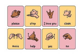 create asl sign language flashcards and design bsl, asl worksheets