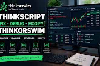 fix debug and modify thinkorswim thinkscript indicators scanners strategy alerts