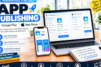 publish your app to google play or apple app store